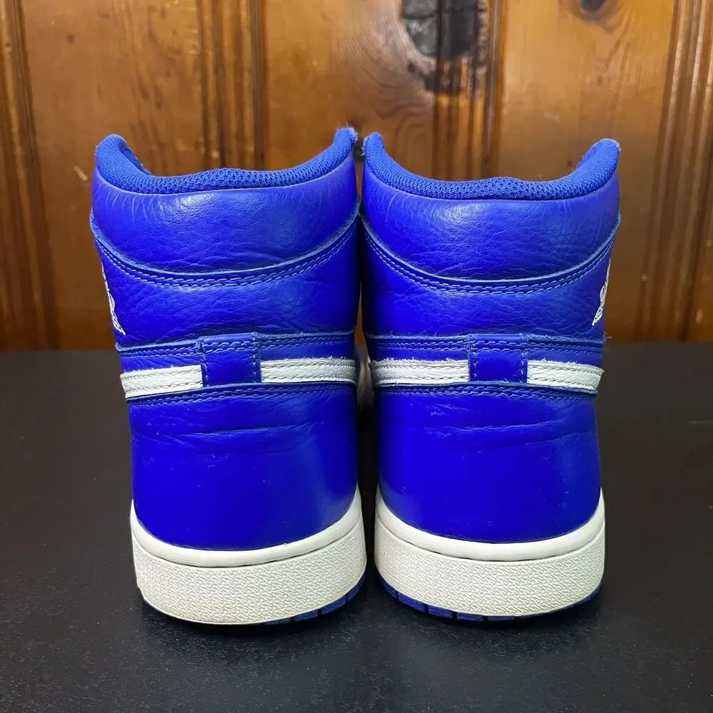 Nike Air Jordan Retro 1 High Hyper Royal Blue / White 555088-401 Size 10 Men